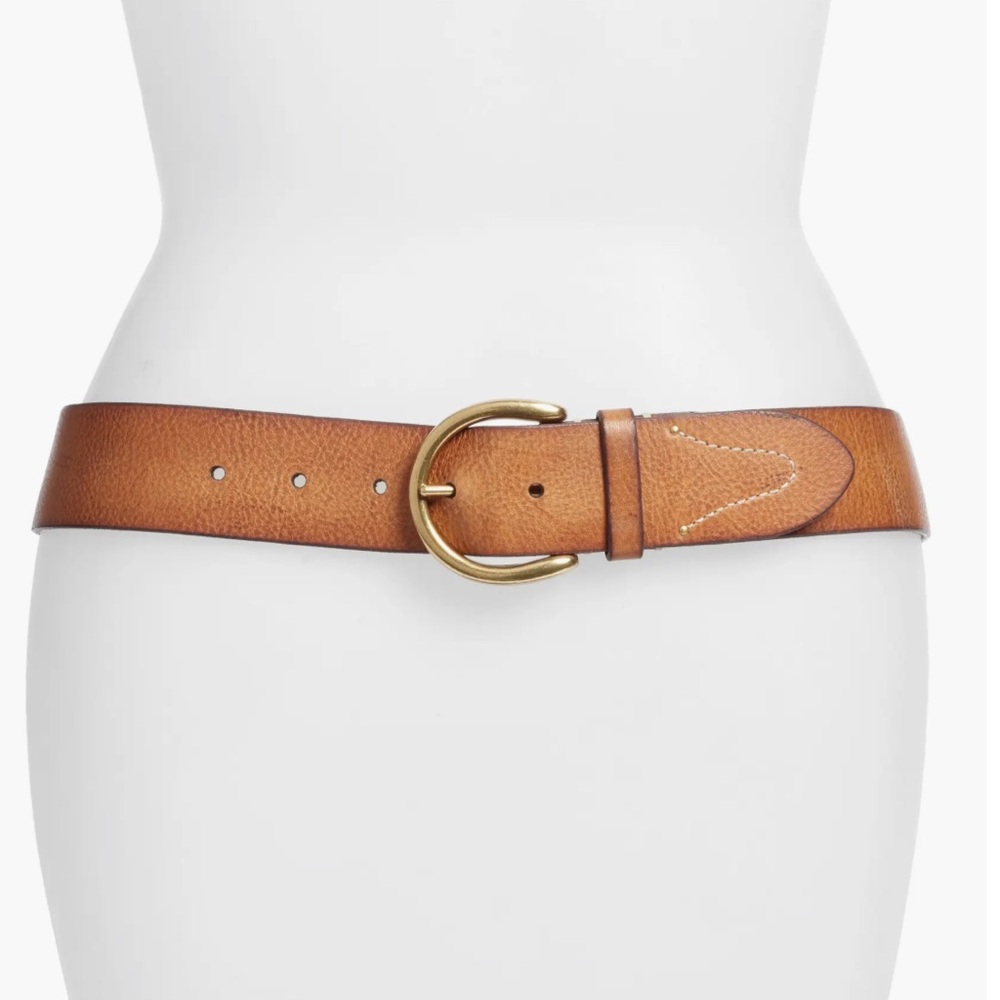 Campus Leather Belt - Tan (L)